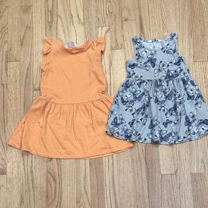 H&M Girls Dress Bundle Orange and Blue